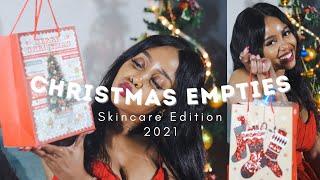 2021 CHRISTMAS EMPTIES | Skincare Edition