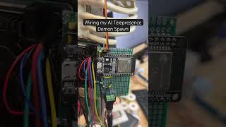 Wiring my AI Robotic Telepresence Cohost #robotics #ollama #esp32 #servo #piper #tts #diy #webrtc