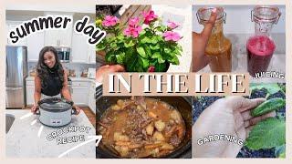 SUMMER DAY| GARDENING, COOKING, AND JUICING// LoveLexyNicole