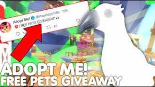 Roblox adopt me free pets giveaway live