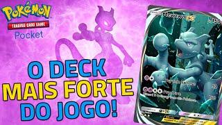 DECK DE MEWTWO EX É O MAIS FORTE NO POKEMON POCKET TCG! GANHE DE TODOS ADVERSÁRIOS FÁCIL!