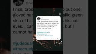 Jude and Madoc... #thecruelprince #thewickedking #madoc #judeduarte #shortvideo #bookish #bookslover