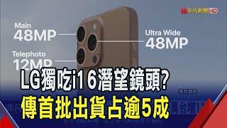 iPhone 16潛望鏡頭首批LG獨霸？大立光.玉晶光鏡頭再升級！外資看好可穩住毛利｜非凡財經新聞｜20240826