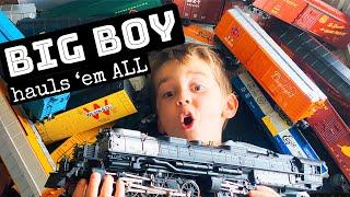 Running LONG Trains with Big Boy 4014!  Fixing Troublesome Cars