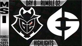 G2 vs EG Highlights | MSI 2022 Day 8 Rumble Stage D2 | G2 Esports vs Evil Geniuses