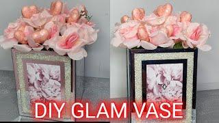 Diy glam vase/ #diyhomedecor2023/ #transform/ #sparkle