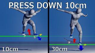 How to Ollie - LOWER the nose to LIFT the tail - Analysis according to science