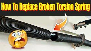 How to Replace Broken Torsion Springs - Garage Door Torsion Spring Replacement DIY