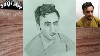 How to draw Ghazi khalid step by step | sketch of Ghazi khalid | Real hero | portrait  Ghazi Khalid