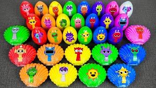 Unboxing Incredibox Sprunki Characters in Slime Eggs! ASMR Clay Satisfying Surprise