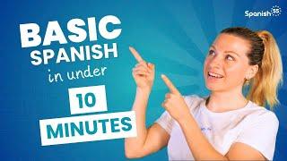 Learn SPANISH for BEGINNERS in 10 MINUTES: Essential Phrases and Words