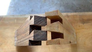 Excellent wood joint - Strong Japanese Mortise Joints without Nails