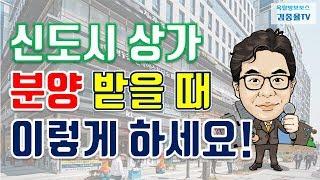 [상가투자] 93. 신도시 상가 분양받을 때 이렇게 하세요. 김종율TV