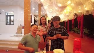 Before the wedding day, Pham Dung and Phan Diem were very happy in Long An