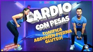 CARDIO con PESAS  QUEMA GRASA y TONIFICA