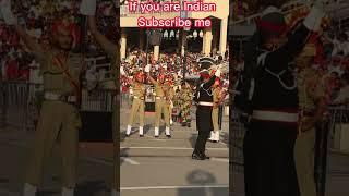 Indian BSF Army Vs Pakistan Rangers Army at Wagah Border