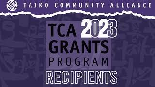 TCA Grants Program 2023 Recipients of Tier 1 & 2 Grants