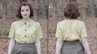 Following a 1950's Blouse Pattern : Sewing through the Decades