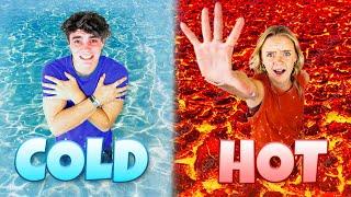 HOT VS COLD **Extreme Pool Challenge**