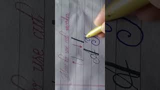 Wow! A very helpful trick of beautiful handwriting.