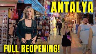 FULL REOPENING! Antalya 5 June 2021 Nightlife Walking Tour |4k UHD 60fps