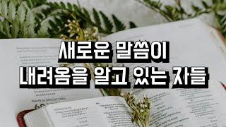 새로운 말씀이 내려옴을 알고 있는 자들