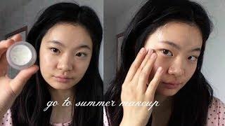 my go to summer glowy makeup