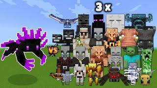 Mutant Endolotl vs All Mobs in Minecraft - Minecraft Mob Battle