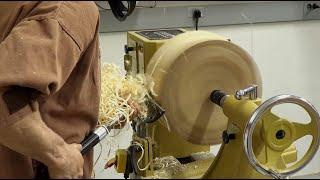 Stuart Batty Bowl Turning with his 40/40, Bottom Bowl and Negative Rake Scraping Grinds