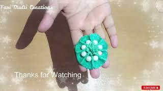 DIY_Glitter Foam Sheet Flower|| Multi Creations