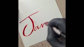 Splatter Calligraphy Request No.819