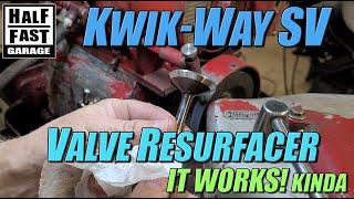 Valve Grinding with the old Kwik-Way SV Valve Resurfacer - Let's see how it works.