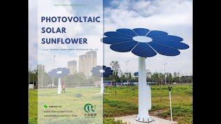 Wanze Energy | solar photovoltaic sunflower | sustainable energy landscape feature