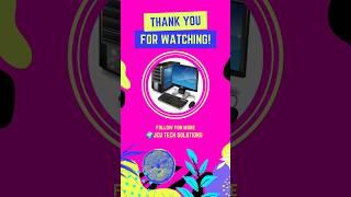 "Thanks for Being Part of Jcu Tech Solutions Community! #laptoprepair #computer #laptop#pcrepair
