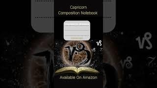 Capricorn Composition Notebook| @sharisebaileyonamazon #shorts