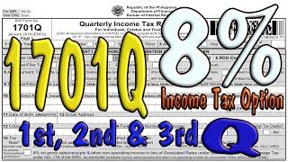 1701Q for 8% INCOME TAX OPTION 1st, 2nd & 3rd Quarter