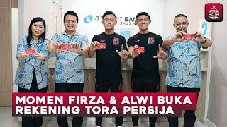 Firza Andika & Alwi Fadilah Buka Rekening TORA Persija di J Trust Bank Cabang Karawaci