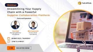 Webinar: Streamlining Your Supply Chain with Supplier Collaboration Portal