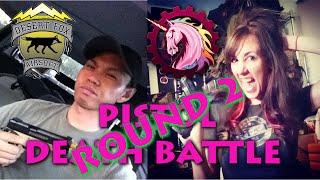 ROUND 2: Jet DesertFox vs. Unicorn Leah PISTOL DEATH BATTLE