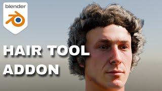 Creating Hair in Blender made EASY AS - Hair Tool ADdon