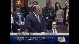 Senate DFL Leader Tom Bakk On Marriage Equality