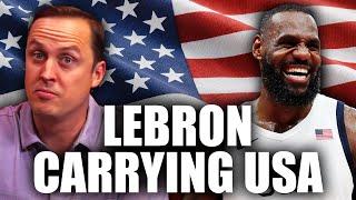 LeBron James Shows His Patriotism: Able To Carry Team USA To Gold Medal? | OutKick Hot Mic