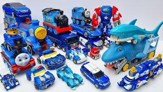 New TRANSFORMERS Blue Color - Car Eating Shark: OPTIMUSPRIME BUMBLEBEE SUPERHERO Stopmotion Animated