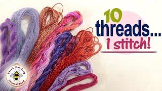 I compare ten different hand embroidery threads! Pros and cons of each