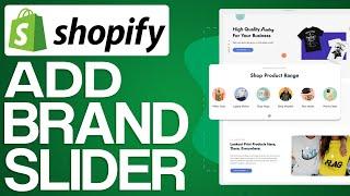 How To Add brands slider To Your Shopify Store (2024) Full Tutorial