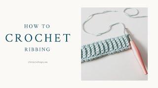 How to Crochet Ribbing for a Hat Brim | Crochet Hat Band | Bottom Up Hat Ribbing