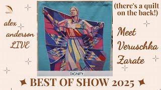 Alex Anderson LIVE - Best of Show at QuiltCon 2025 - "Dignity" by Veruschka Zarate