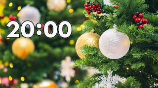 20 Minute Christmas Countdown Timer | Christmas Background | Christmas Music