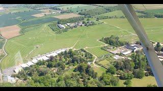 Approach and landing at Old Warden Airfield