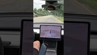 Self Driving Fail #elonmusk  #fsd #fsdbeta #autopilot #magic #tesla #technology #innovation
